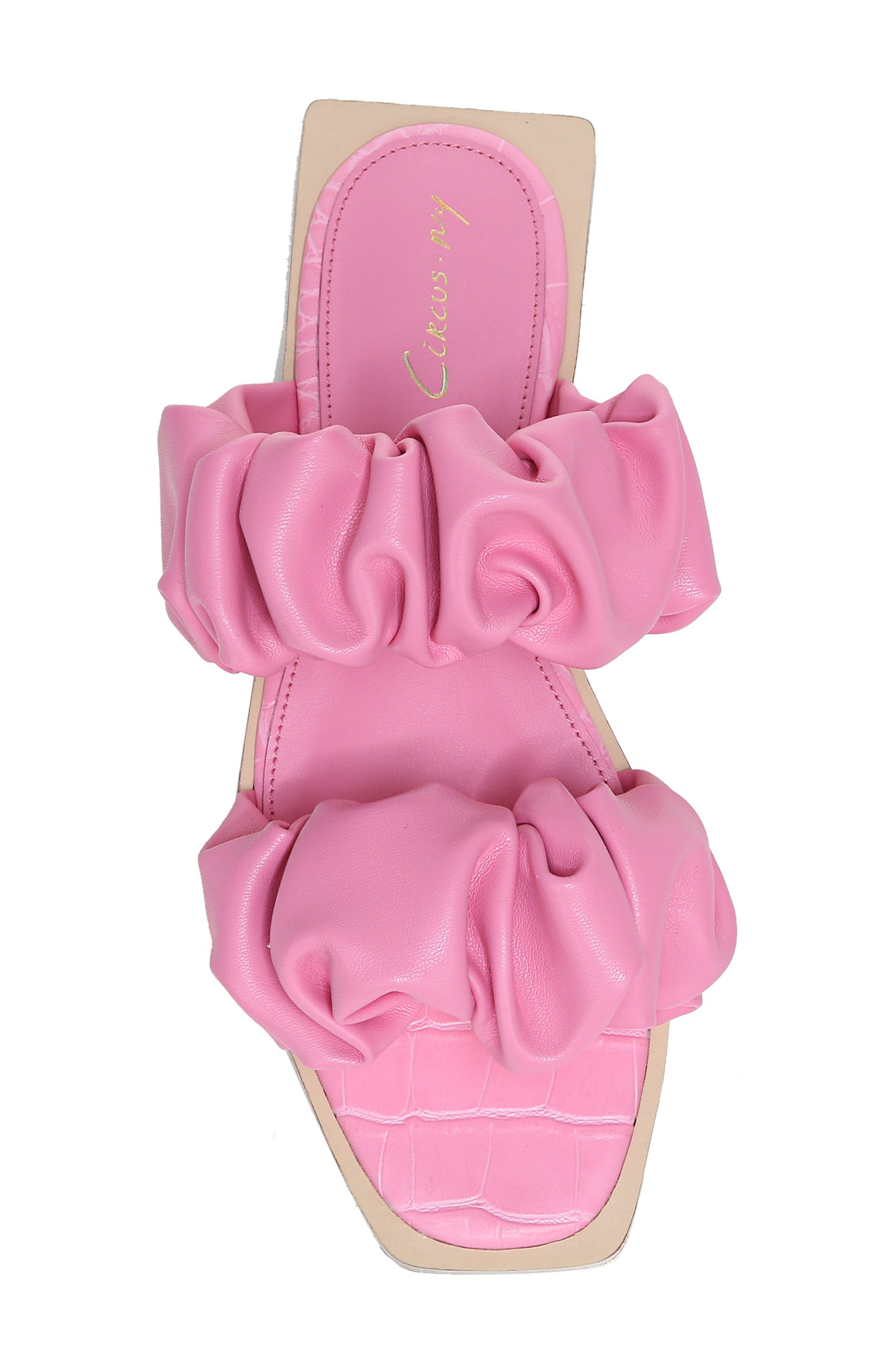 Circus by Sam Edelman Iggy Slide Sandal, Alternate, color, PINK CONFETTI NAPPA LEATHER