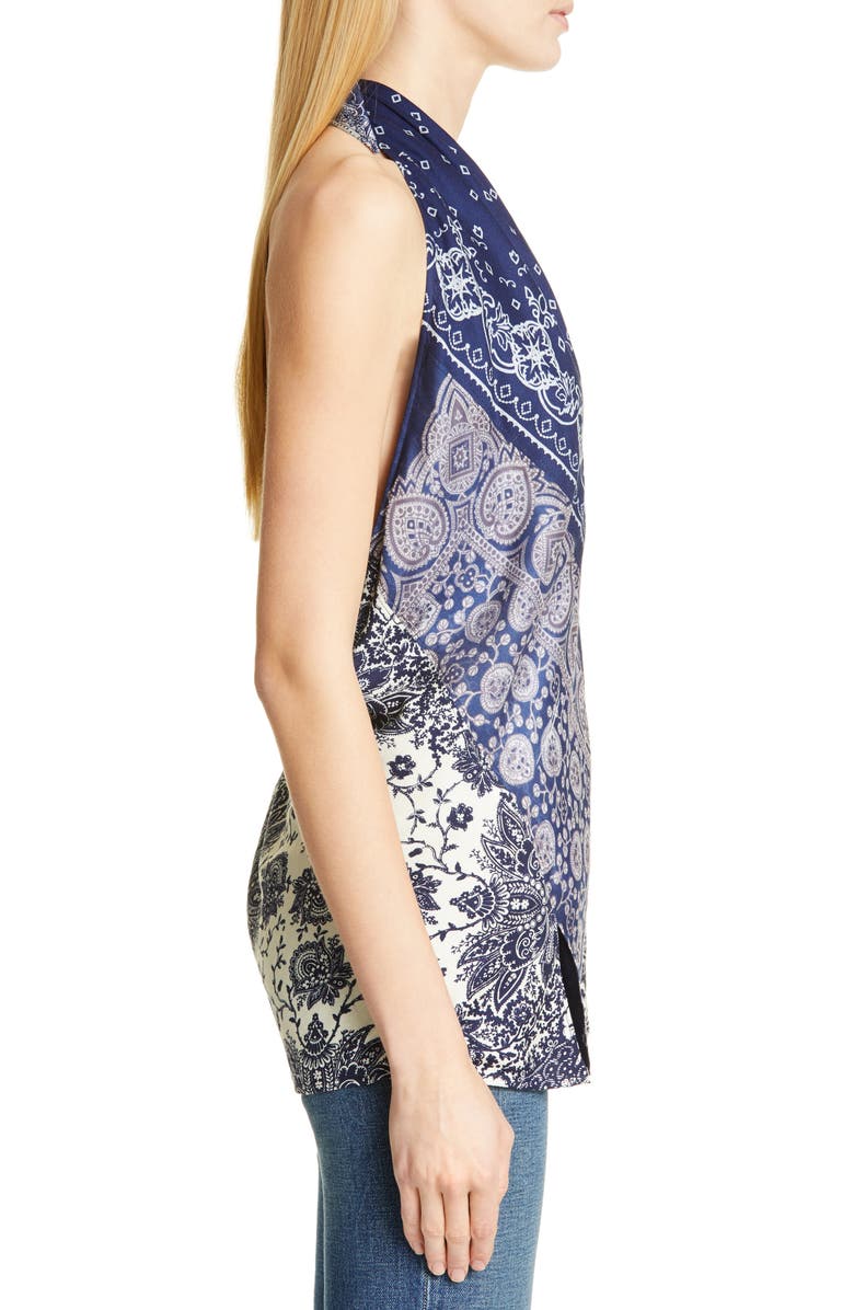 Polo Ralph Lauren Lizy Pattern Mix Halter Top, Alternate, color, 