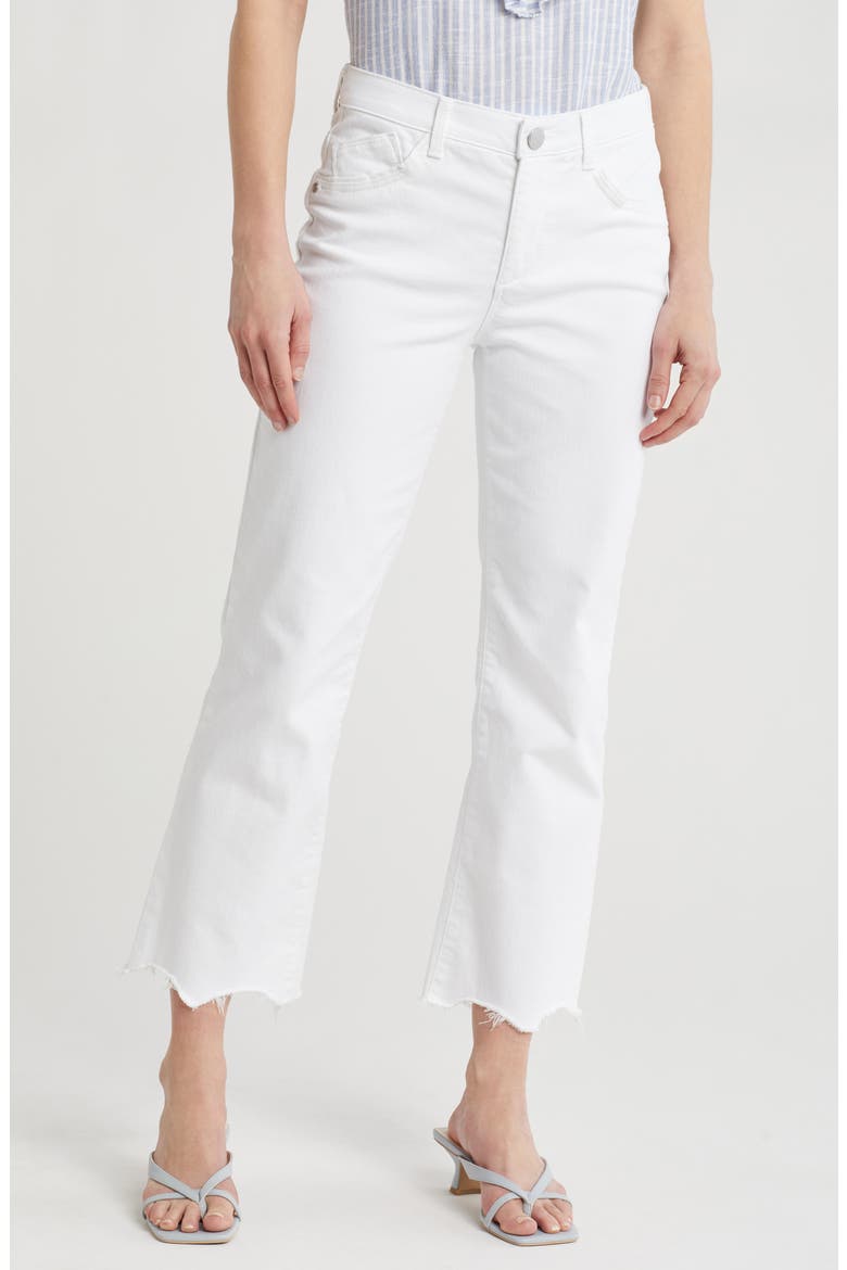 Scallop Hem Barely Boot Jeans, Main, color, OPW OPTIC