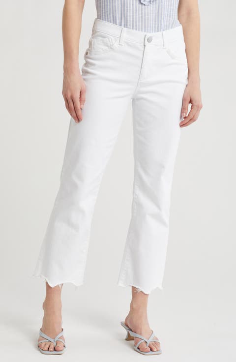 Scallop Hem Barely Boot Jeans