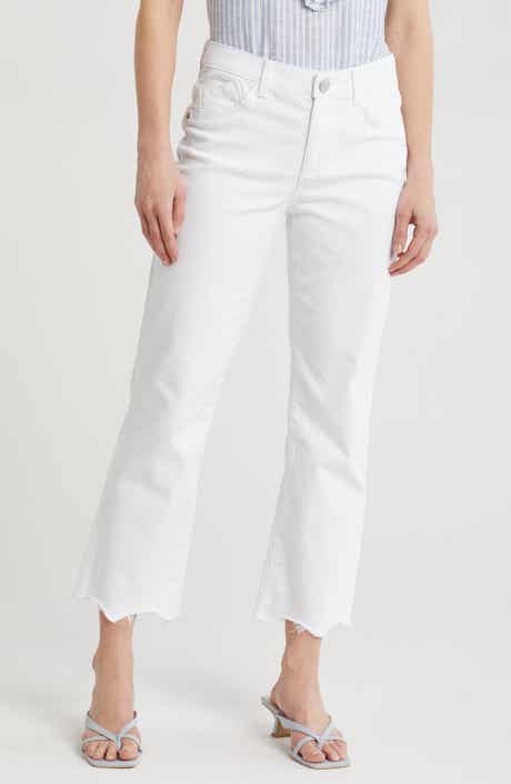 Democracy Scallop Hem Barely Boot Jeans