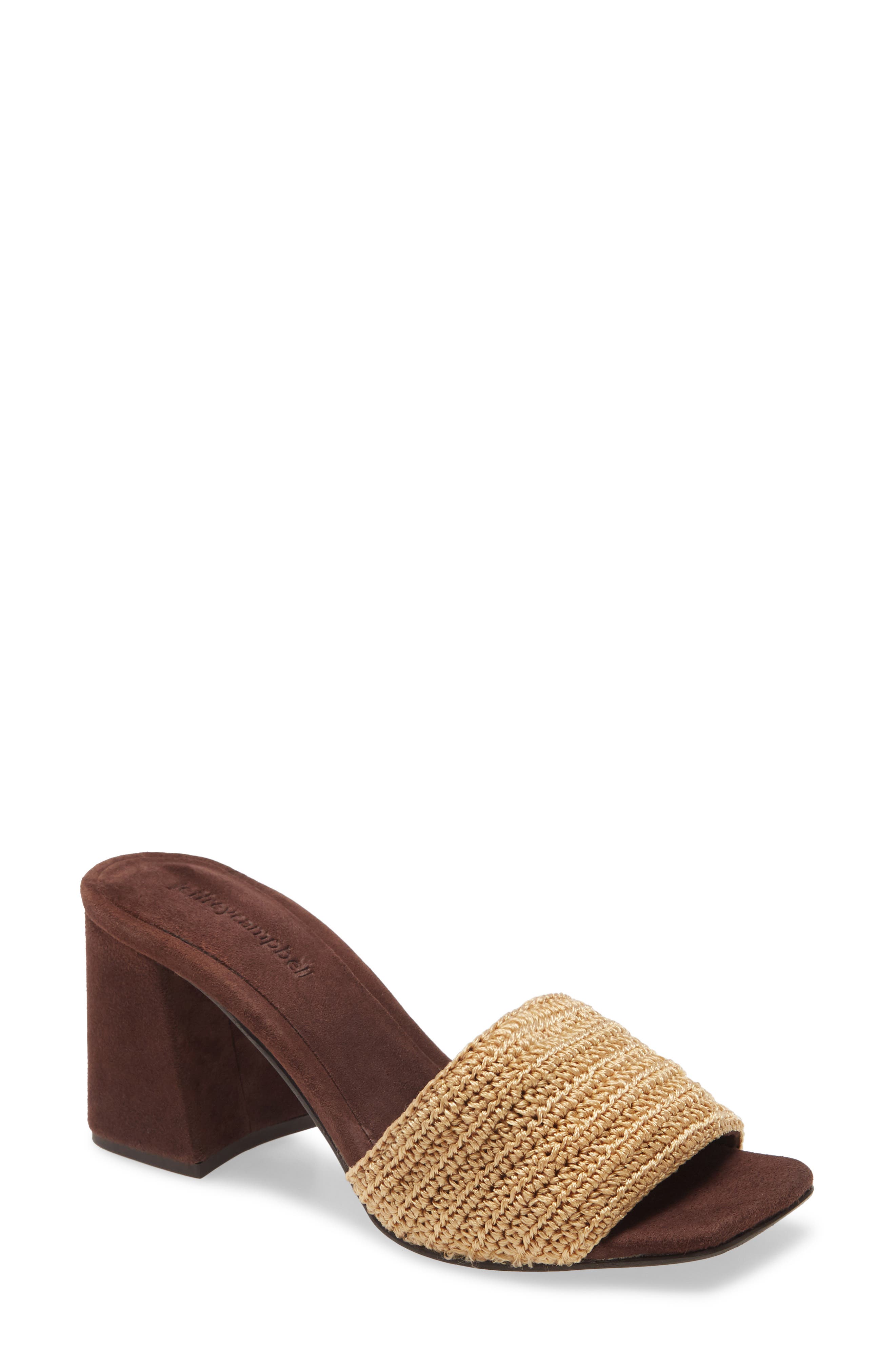 Mixup Block Heel Slide Sandal, Main, color, NATURAL