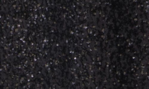 Akris Sequin Mock Neck Long Sleeve Gown In Black