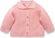 Purebaby Crochet Collar Cardigan