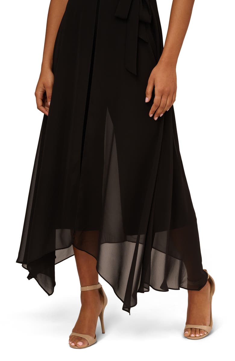 Adrianna Papell Jersey & Chiffon Jumpsuit, Alternate, color, 