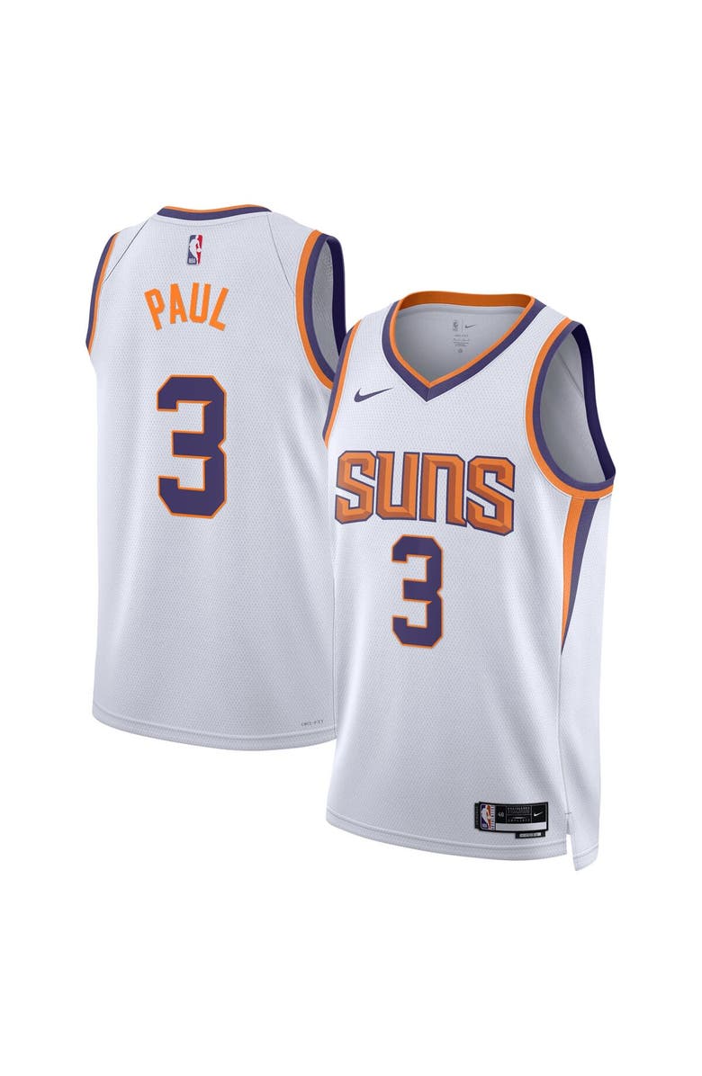 Nike Unisex Nike Chris Paul White Phoenix Suns Swingman Jersey - Association Edition, Main, color, 
