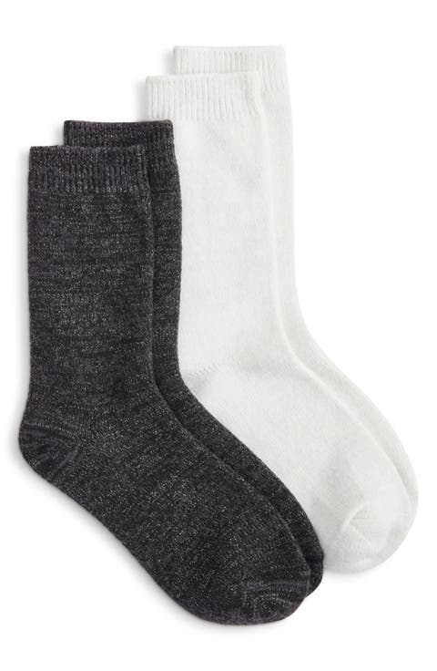 Sparkle Assorted 2-Pack Marled Crew Socks