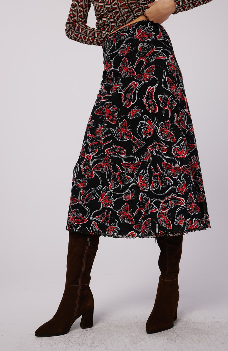 DVF Darlene Reversible A-Line Skirt, Alternate, color,