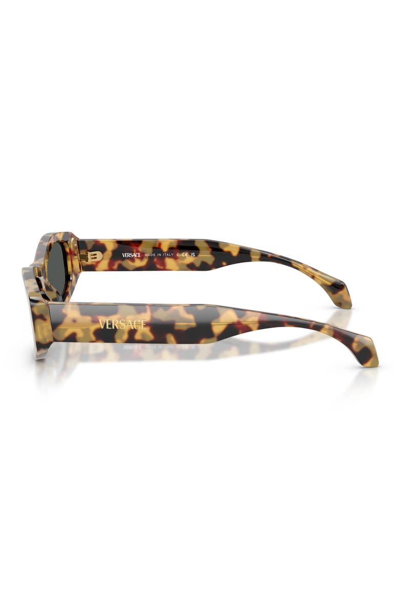 54mm Irregular Sunglasses, Alternate, color, BROWN YELLOW HAVANA/ DARK GREY
