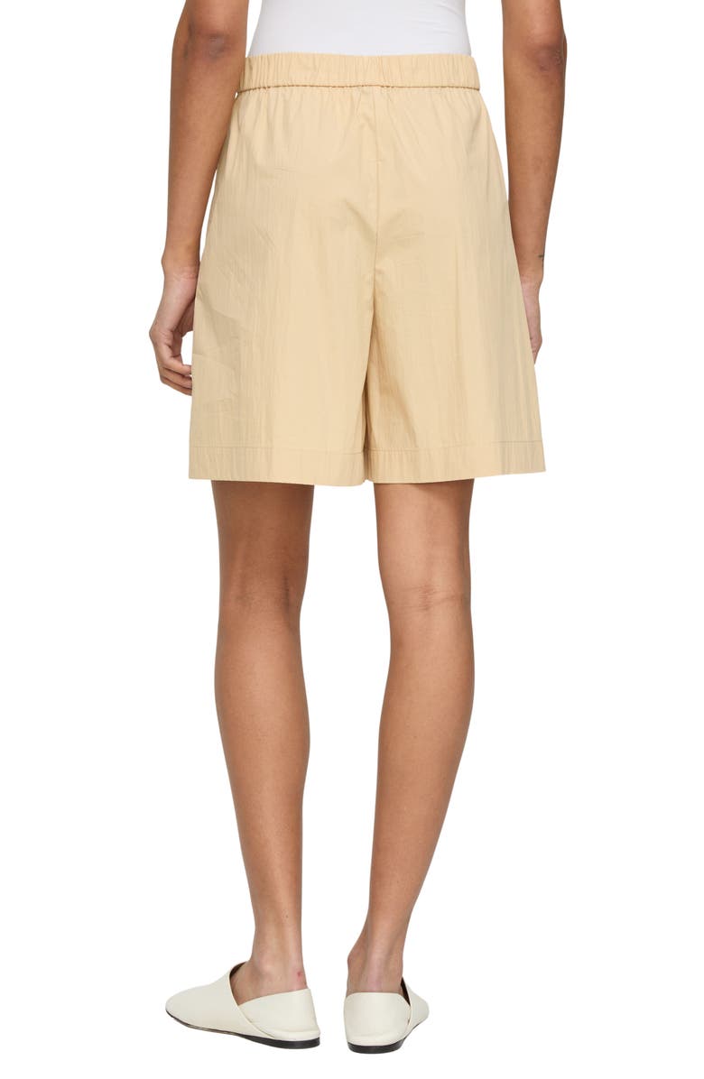 Lafayette 148 New York Jane Pleated Wide Leg Shorts, Alternate, color, Halo Yellow