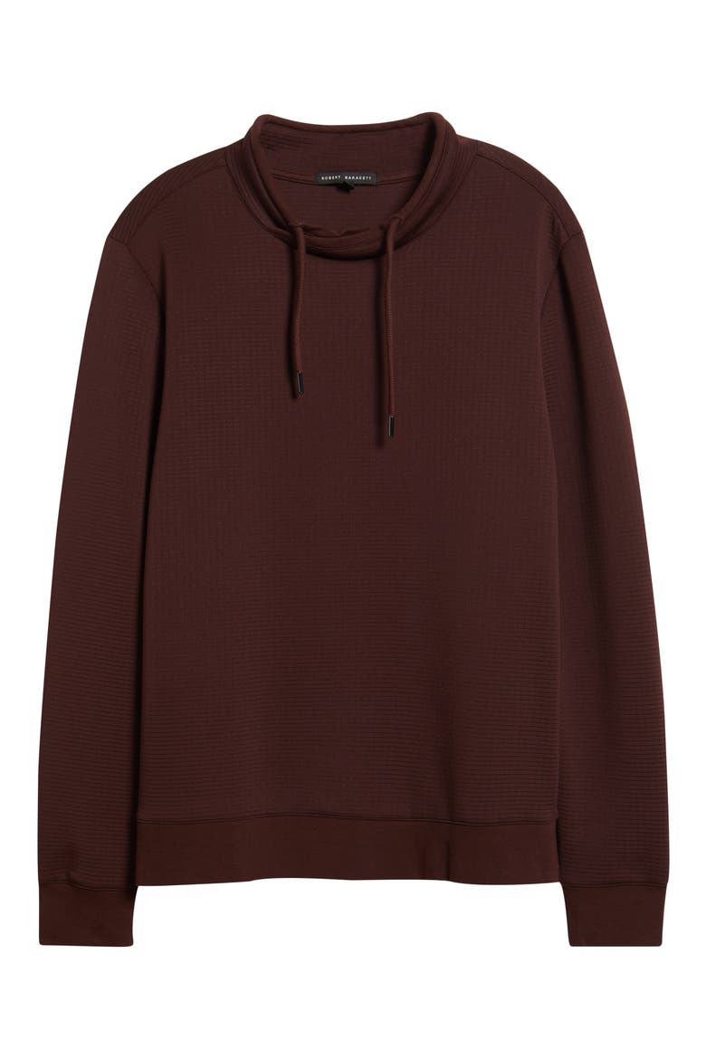 Drayton Crossover Mock Neck Sweatshirt, Alternate, color, BORDEAUX