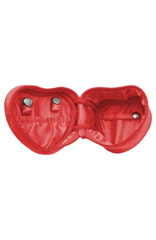 Mytagalongs Peanuts Sweet Hugs Heart Jewelry Case In Pink