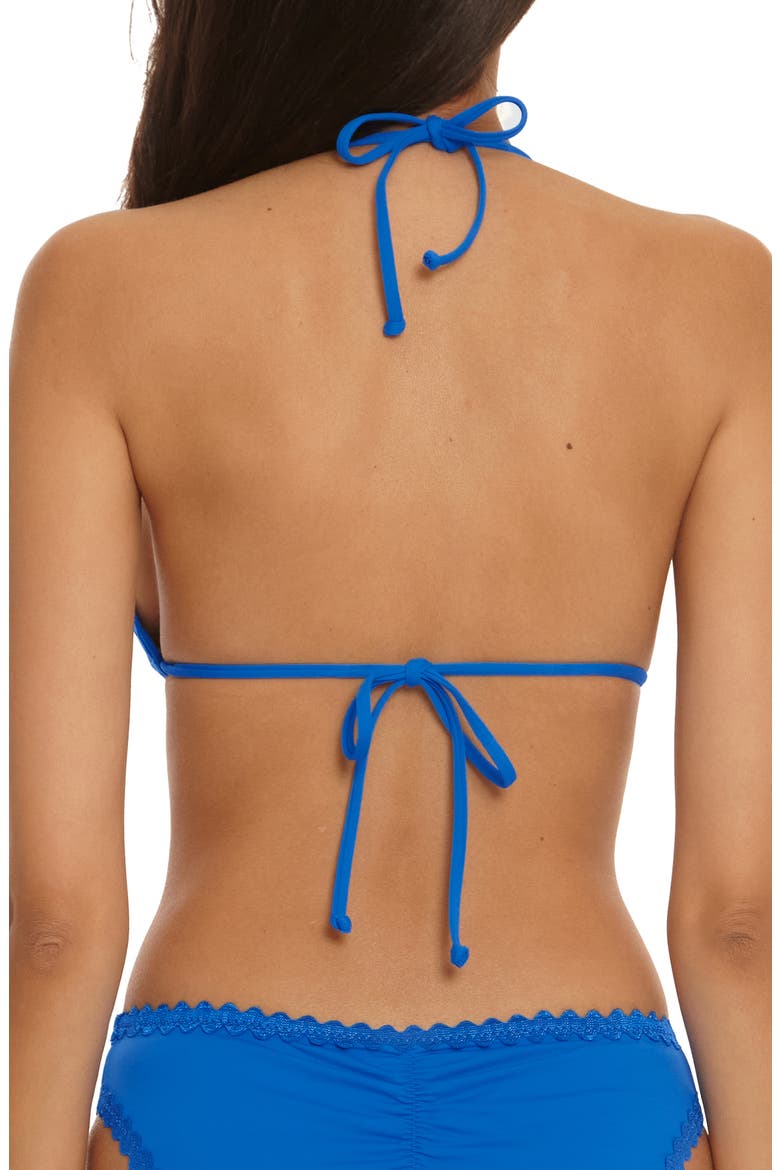 Bella Triangle Bikini Top, Alternate, color, TRUE BLUE