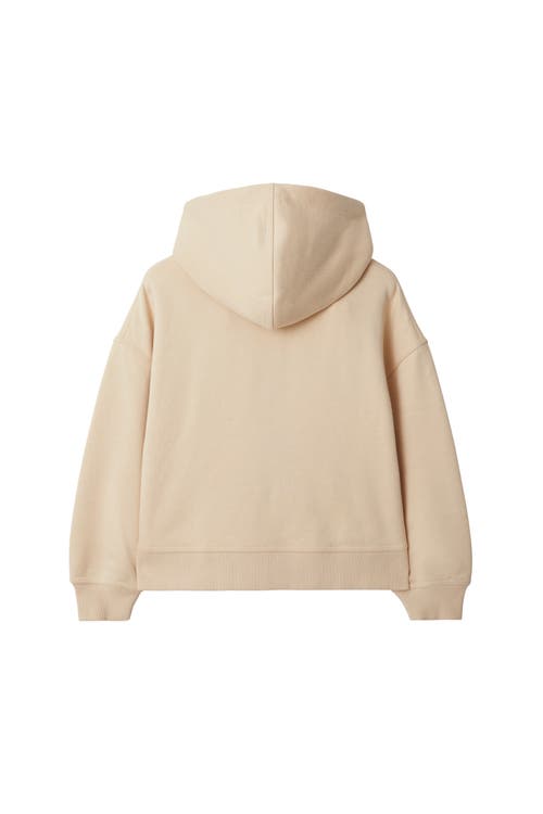 Burberry Check Label Hoodie In Calico