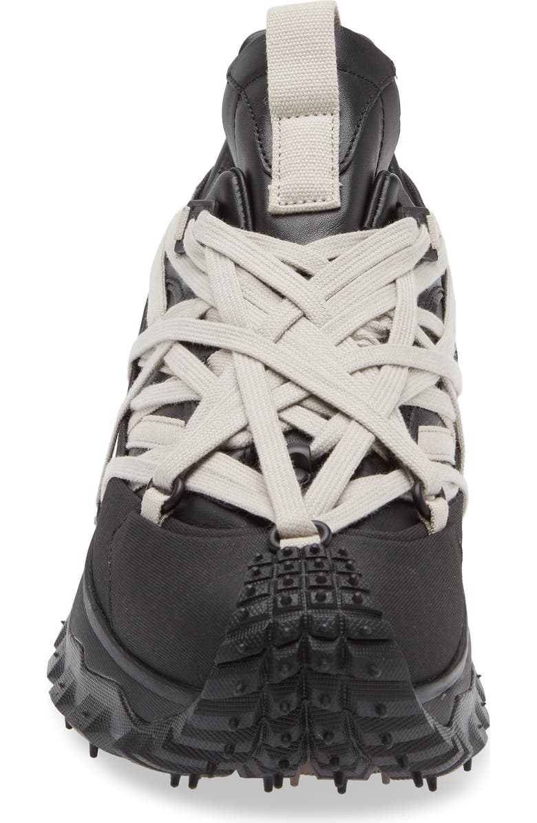 Moncler x Rick Owens Trailgrip Megalace Low Top Sneaker, Alternate, color, Black