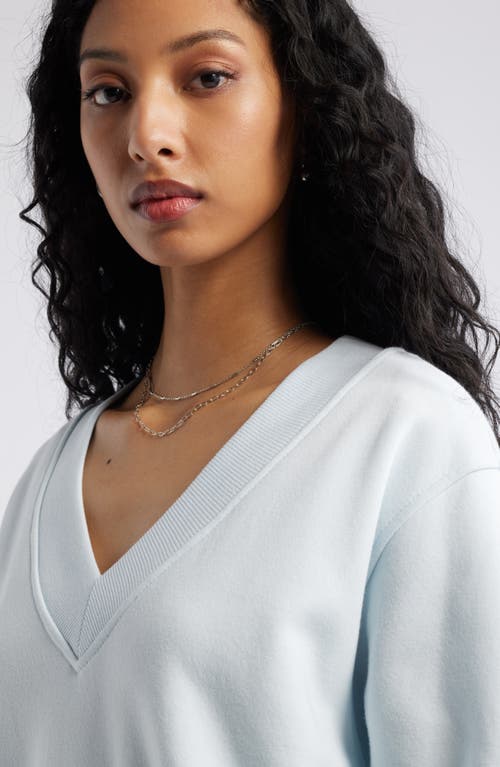 Shop Bp. Oversize V-neck Sweatshirt In Blue Illusion