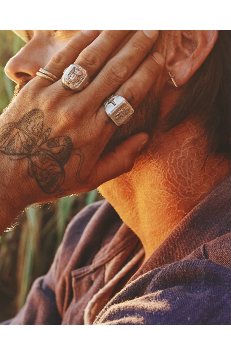 SAINT VAGABOND Mother Mary with Medallions Ring, Alternate, color, Sterling Silver With Brass