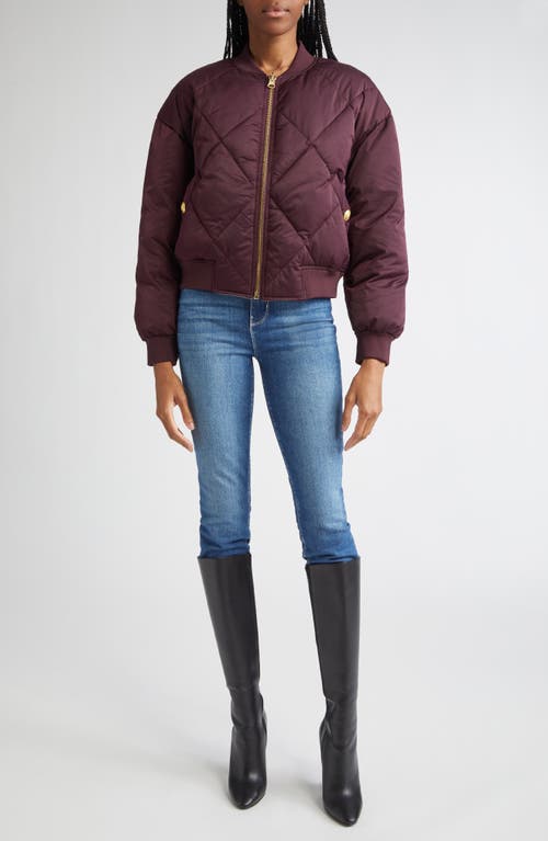 L Agence L'agence Violeta Reversible Bomber Jacket In Purple