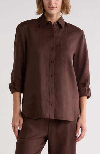 rag & bone Max Long Sleeve Linen Button-Up Shirt