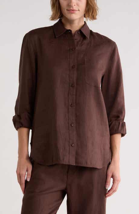 rag & bone Max Long Sleeve Linen Button-Up Shirt
