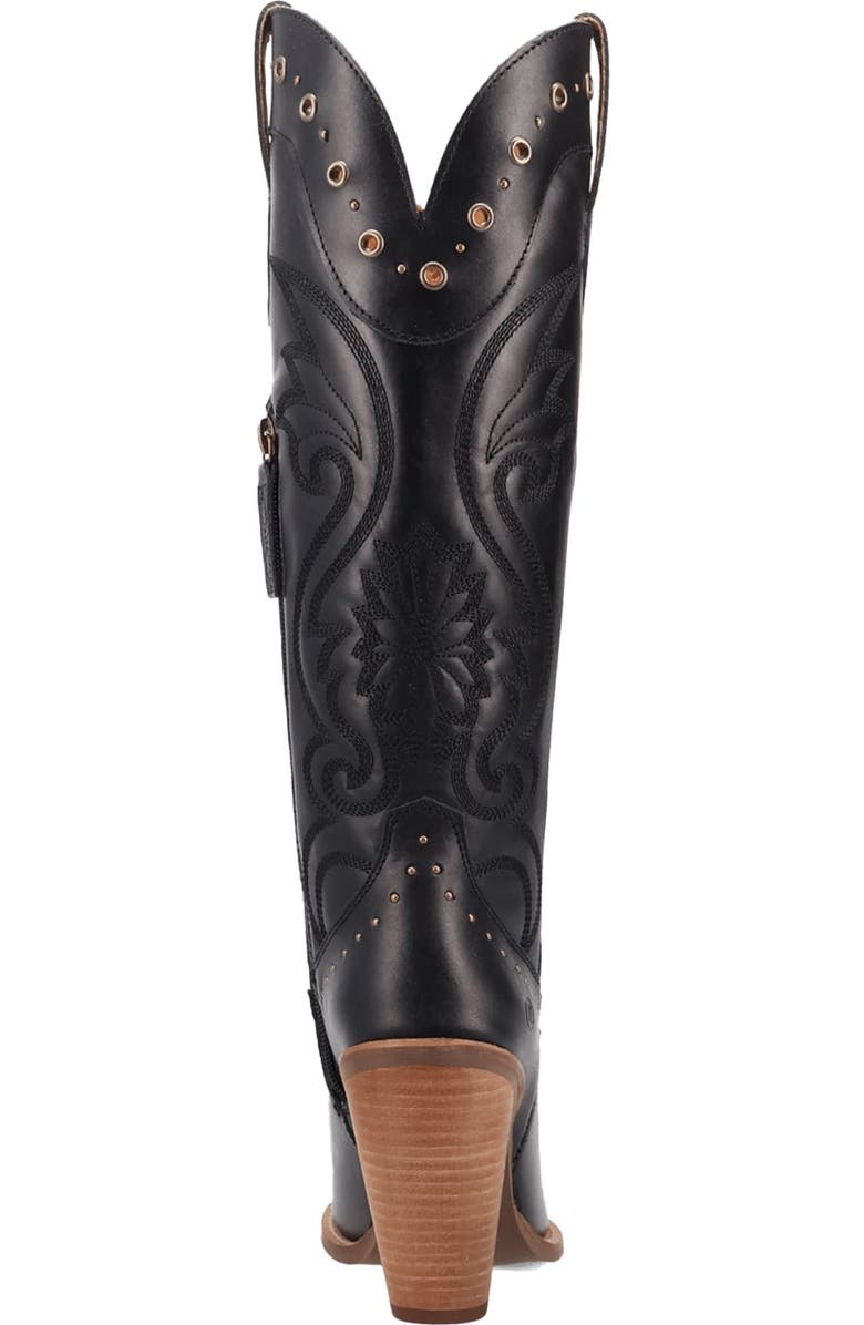 Dingo Rock N Rebel Knee High Western Boot, Alternate, color, Black