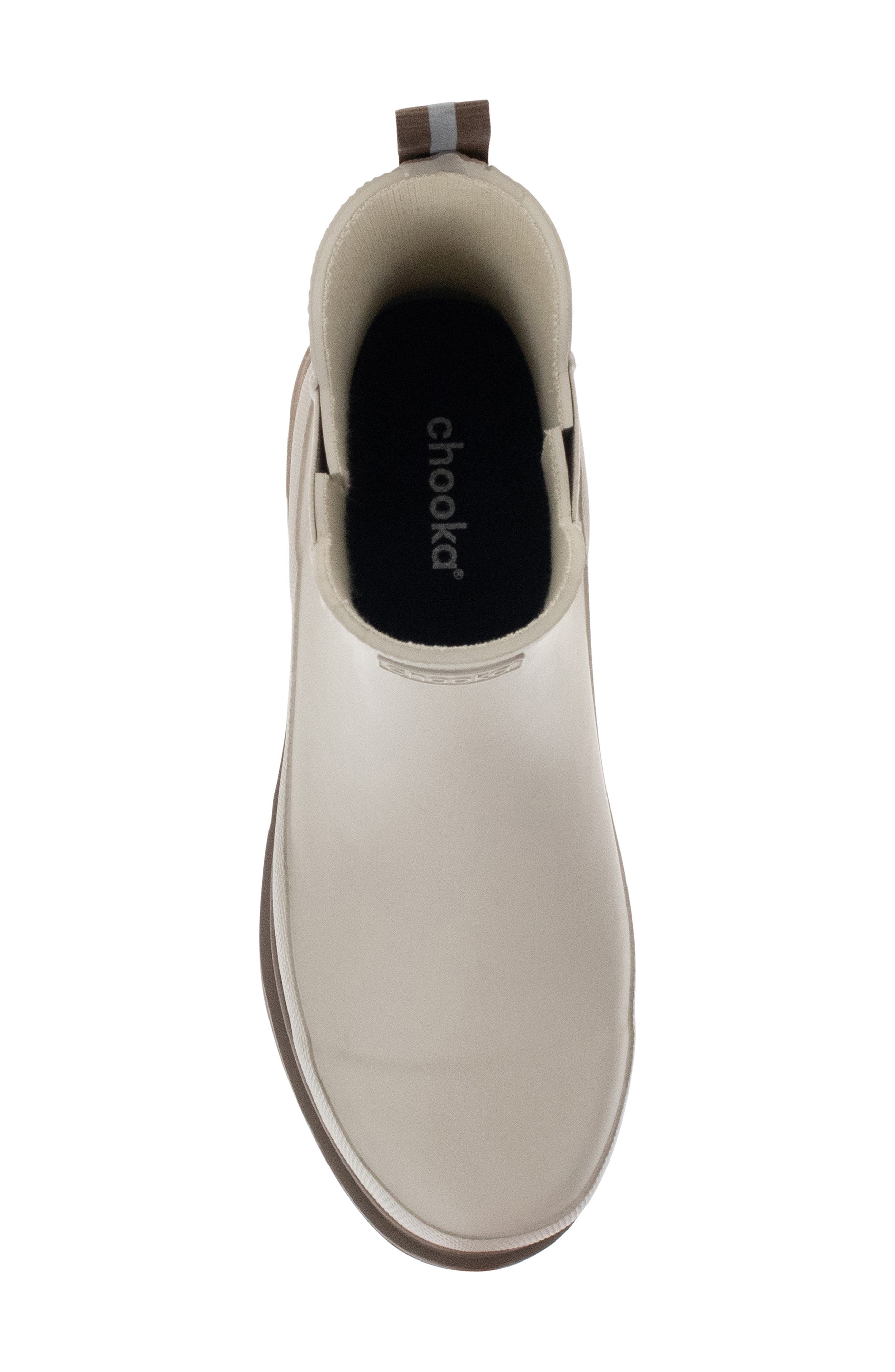Platform Chelsea Rain Boot, Alternate, color, TAUPE