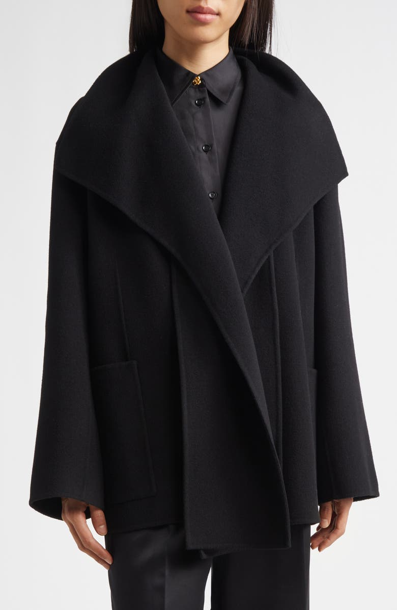 EENK Oversize Shawl Collar Wool & Cashmere Coat, Alternate, color, 