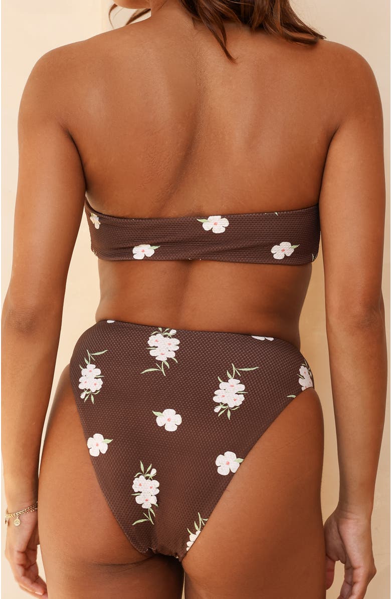 Dippin Daisys Amalfi String Tie Bandeau Bikini Top, Alternate, color, Enchanted