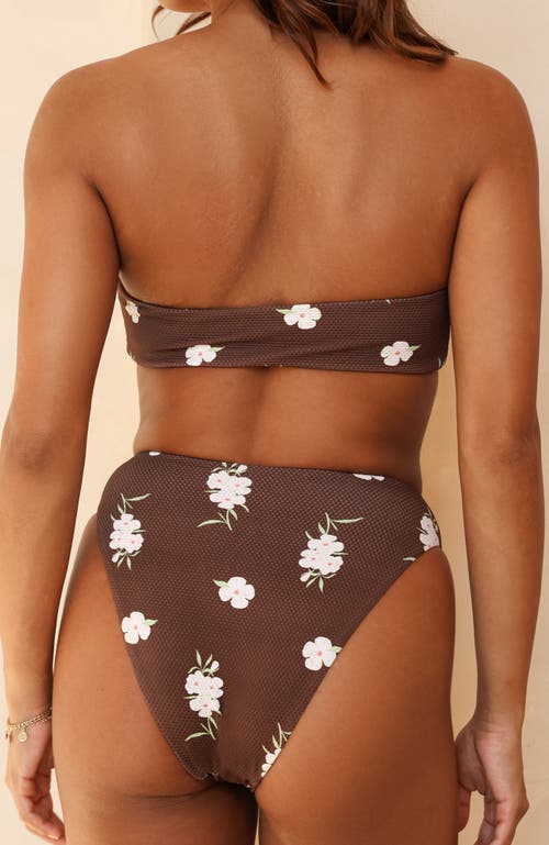 Dippin Daisys Amalfi String Tie Bandeau Bikini Top In Enchanted