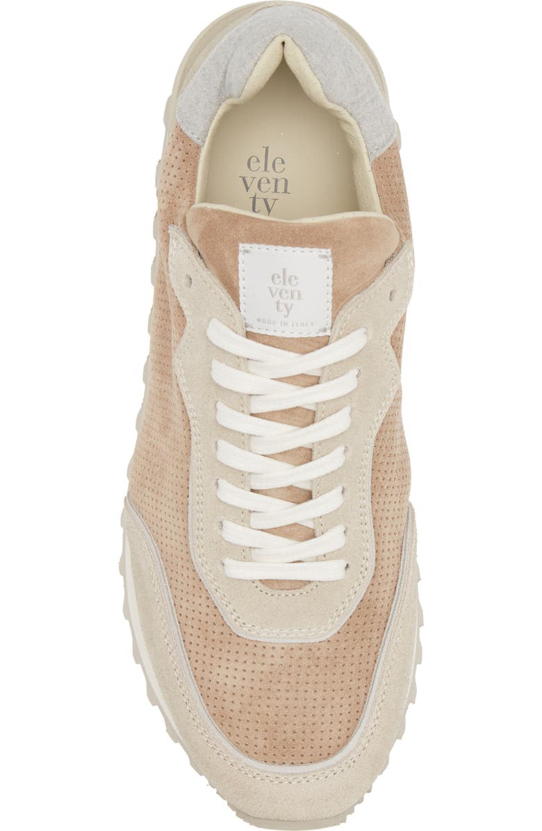 Eleventy Perforated Low Top Sneaker, Alternate, color,