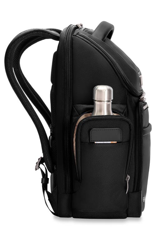 Briggs & Riley Medium Widemouth Backpack In Black