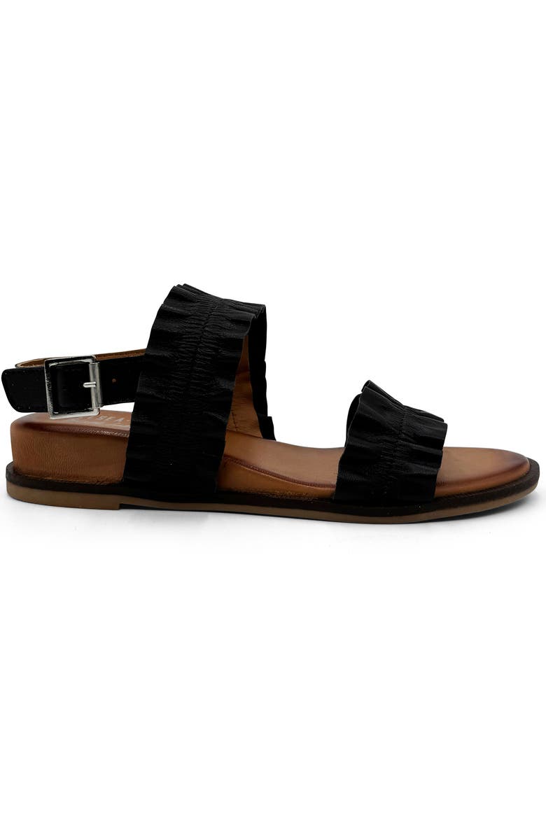 CHELSEA CREW Roche Slingback Sandal, Alternate, color, Black Leather