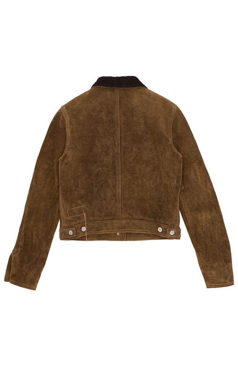 Fortela Fedra Suede Leather Jacket, Alternate, color, Brown