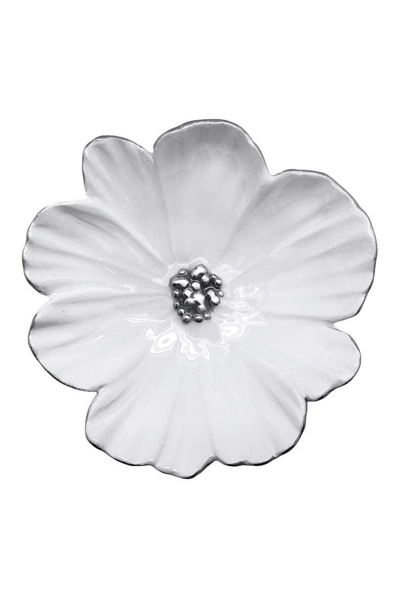 Cosmos White Dip Dish, Alternate, color, WHITE
