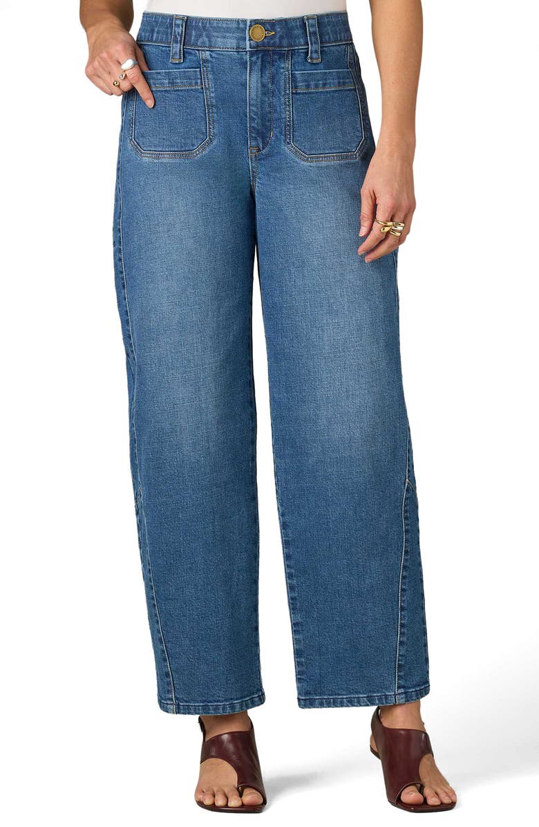 Wit & Wisdom Skyrise Relaxed Barrel Leg Jeans, Main, color,
