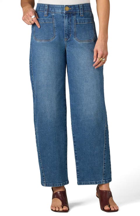 Skyrise Relaxed Barrel Leg Jeans