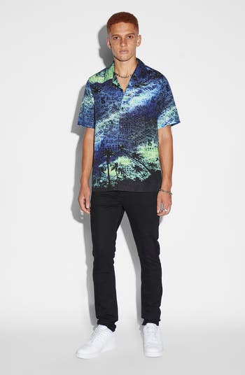 Space Palm Lyocell Camp Shirt