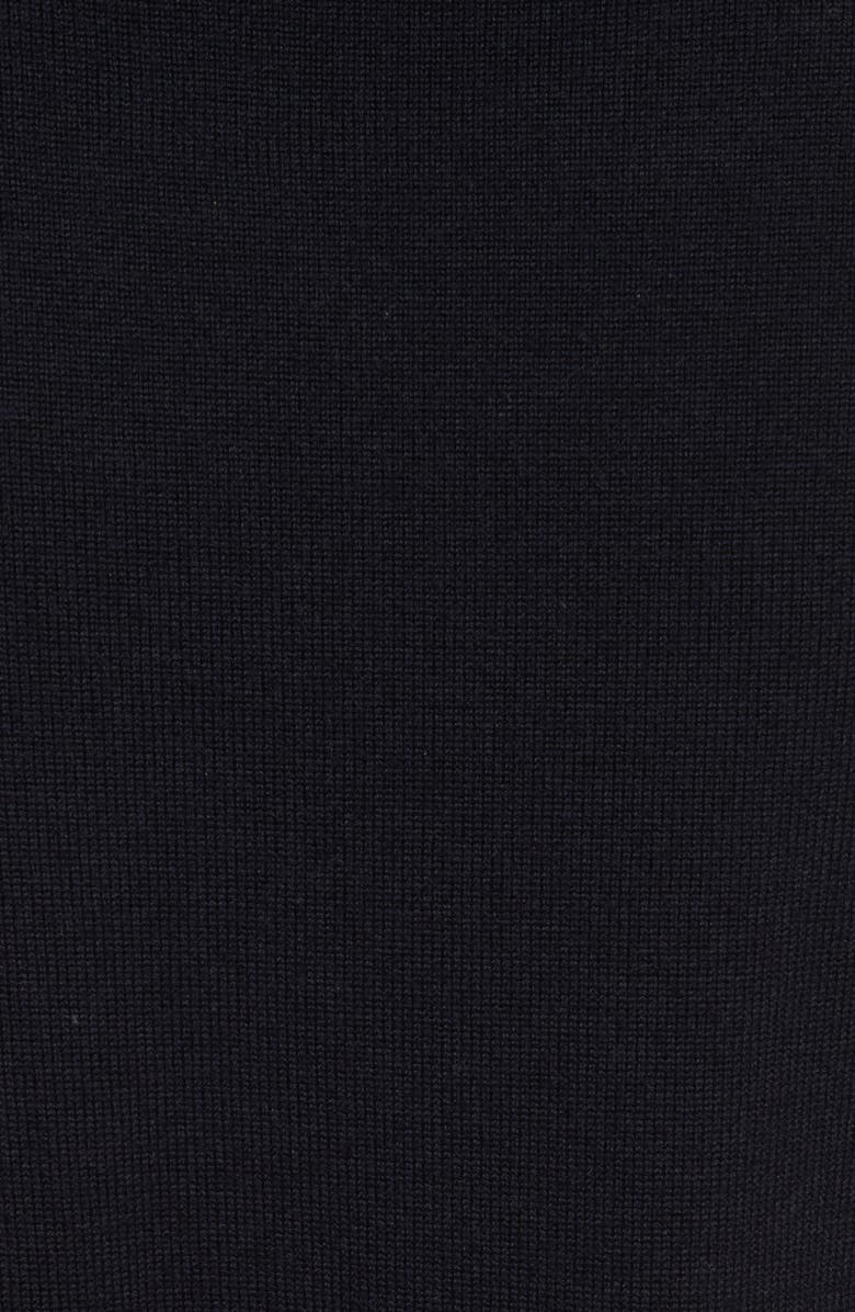 Tory Burch Hollis Print Velvet Front Sweater, Alternate, color,