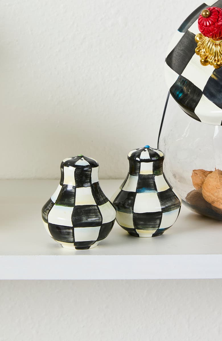 MACKENZIE CHILDS Courtly Check Salt & Pepper Shaker Set, Alternate, color, Courtly