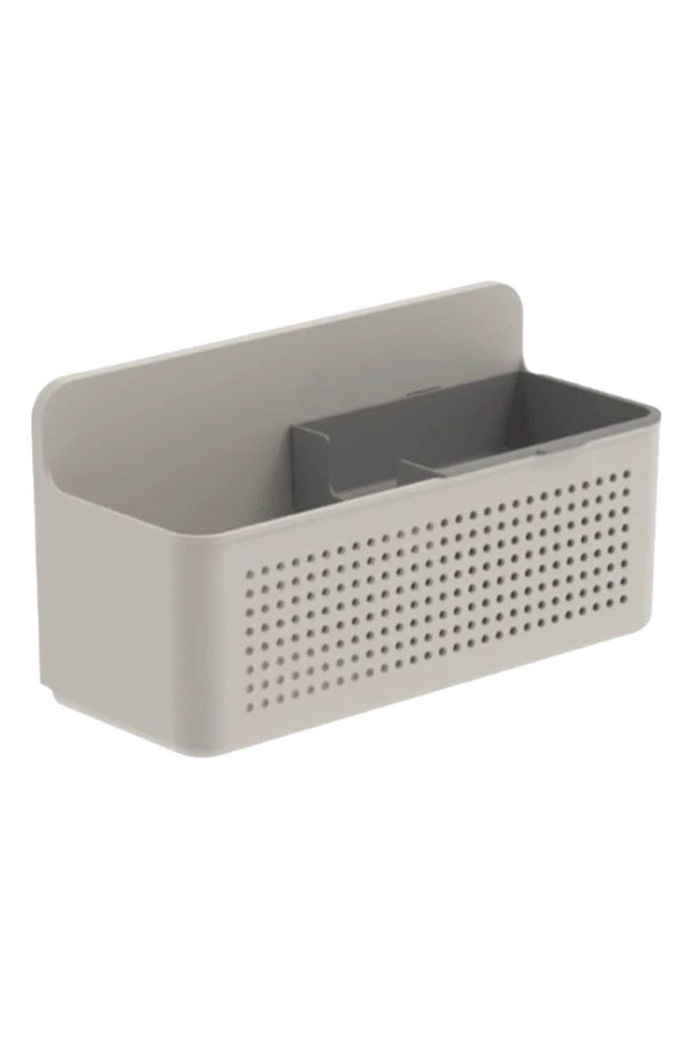 Wall Mounted Self Adhesive Sink Organizer with Removable Sponge Tray, Main, color, Beige