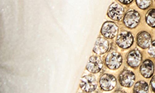 Mango Pavé Shell Drop Earrings In Metallic