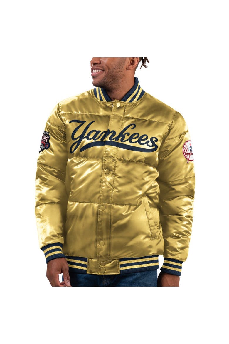 Men's Starter  Gold New York Yankees 2023 Subway Series Bronx Bomber Full-Snap Jacket, Main, color, Gold