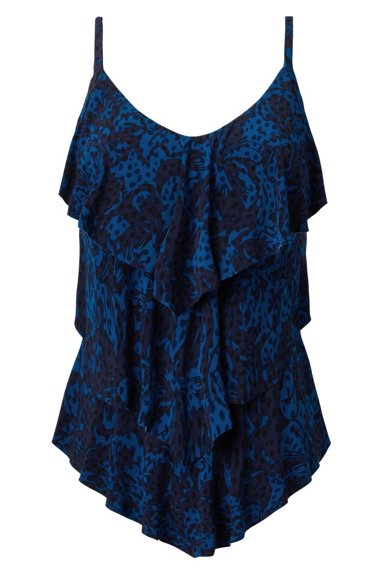 Swoon Rita Tankini Top, Alternate, color, NAVY