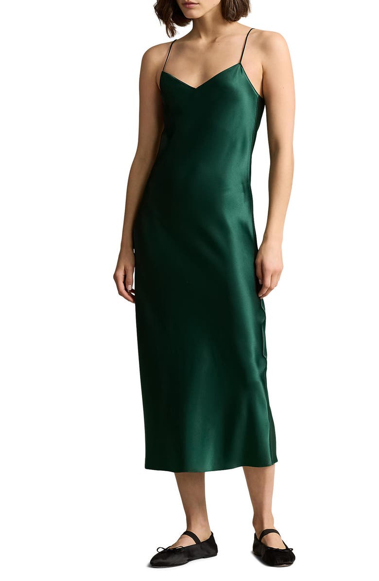 Ralph Lauren Satin Slipdress, Main, color, 
