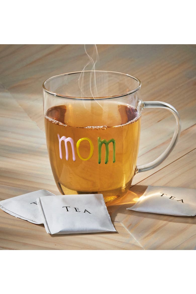Everyday Mom Borosilicate Glass Mug Multi 20 oz 5.31x3.66x4.33 in, Alternate, color, Multicolored