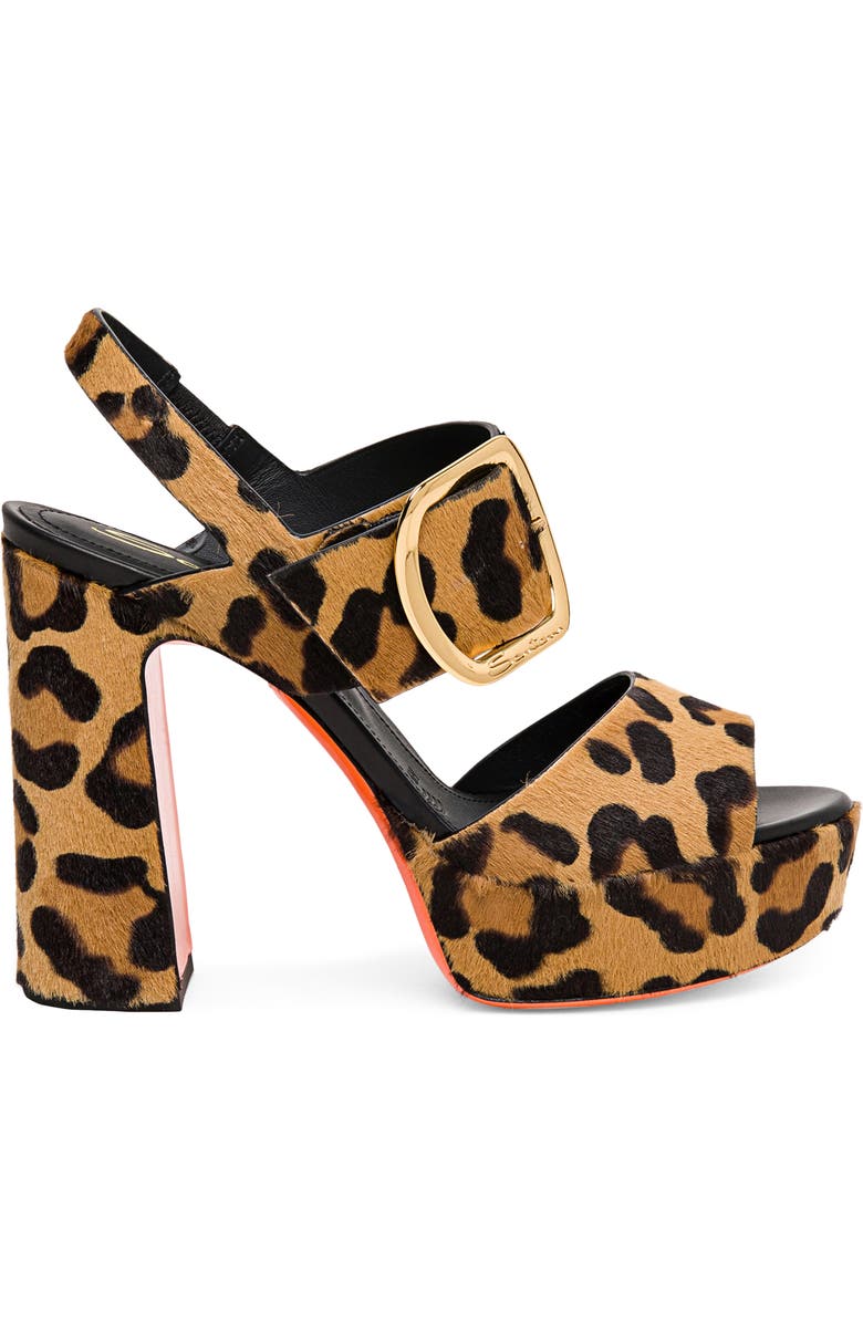 Santoni Bruxel Slingback Platform Sandal, Alternate, color,