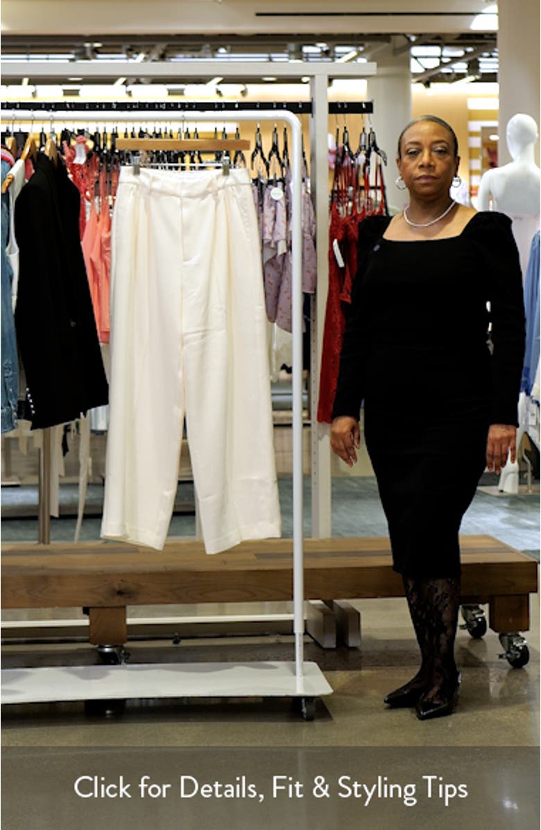 Luxe High Waist Ankle Wide Leg Trousers, sales video thumbnail