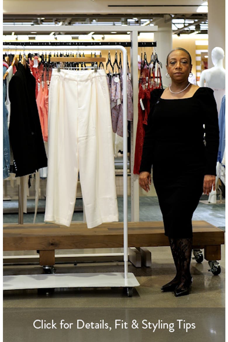 Luxe High Waist Ankle Wide Leg Trousers video