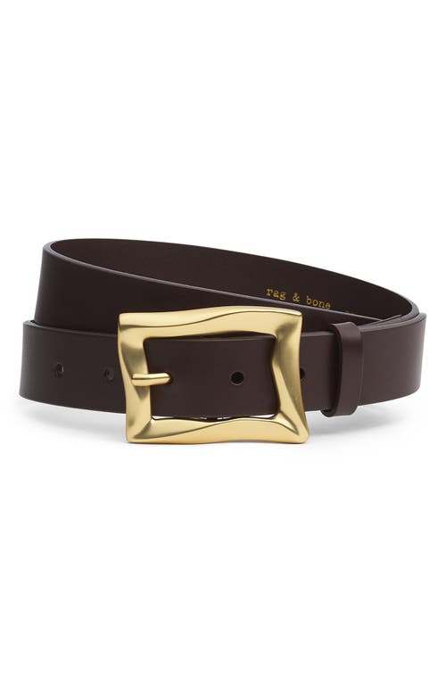 Rag & Bone Waverly Leather Belt In Brown