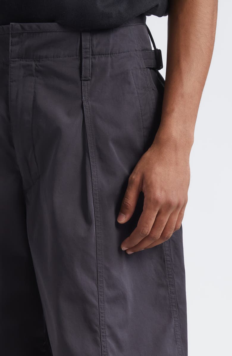 Lemaire Maxi Pleated Bermuda Shorts, Alternate, color, Charcoal